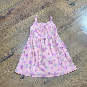 Okie Dokie Pink Watermelon and Rainbow Dress